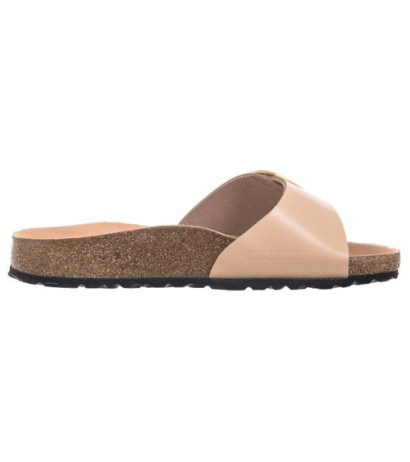 Birkenstock Madrid Big Buckle High-Shine New Beige 1026496 (BK238-b) Women's Shoes/Flip Flops
