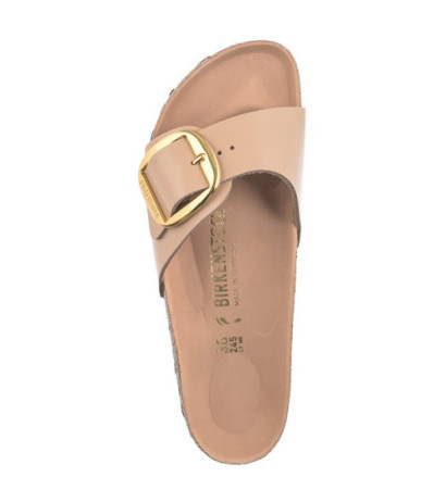 Birkenstock Madrid Big Buckle High-Shine New Beige 1026496 (BK238-b) Women's Shoes/Flip Flops