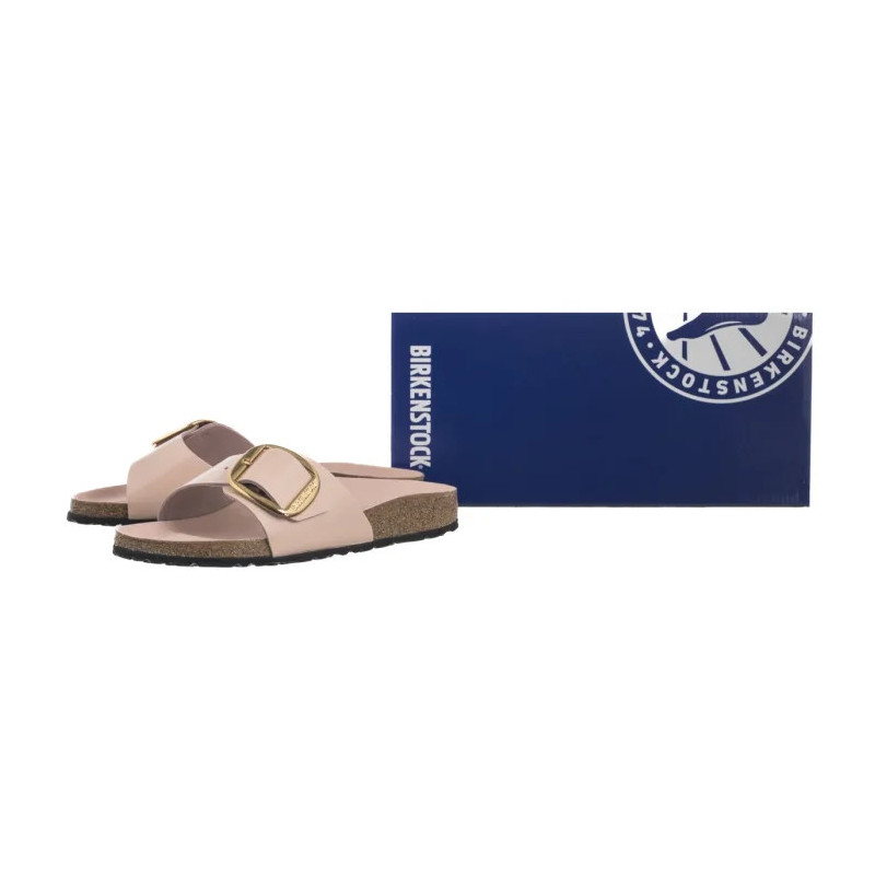 Birkenstock Madrid Big Buckle High-Shine Light Rose 1029448 (BK238-d) Women's Shoes/Flip Flops
