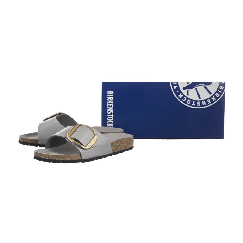 Birkenstock Madrid Big Buckle High-Shine Stone Coin 1029534 (BK238-e) Women's Shoes/Flip Flops