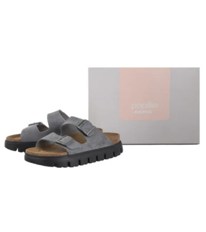 Papillio Arizona Pap Chunky Basalt Grey/Black 1029150 (PP8-h) Women's Shoes/Flip Flops