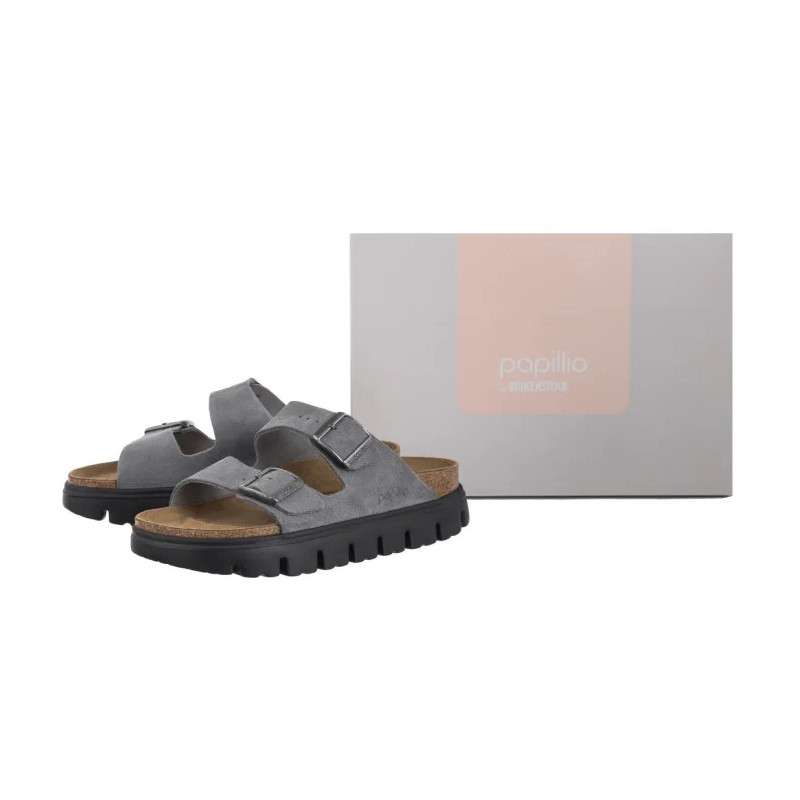 Papillio Arizona Pap Chunky Basalt Grey/Black 1029150 (PP8-h) Women's Shoes/Flip Flops