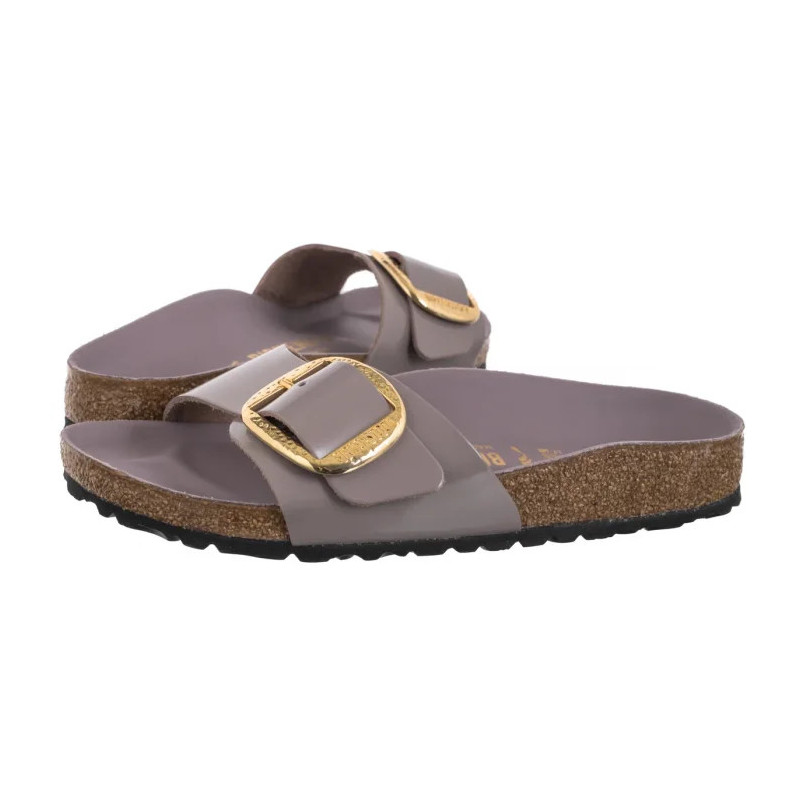 Birkenstock Madrid Big Buckle High-Shine Faded Purple 1029843 (BK238-f) Women's Shoes/Flip Flops
