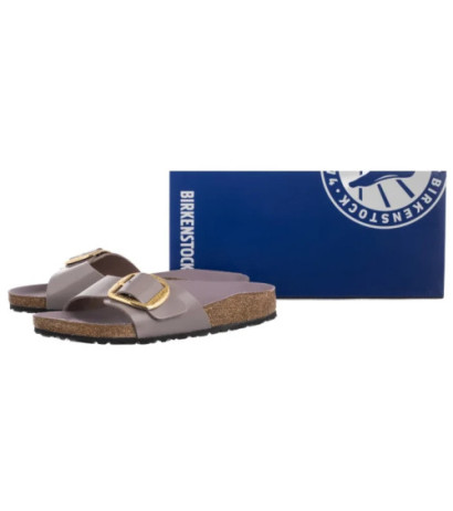 Birkenstock Madrid Big Buckle High-Shine Faded Purple 1029843 (BK238-f) Women's Shoes/Flip Flops