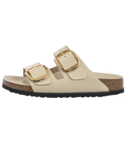 Birkenstock Arizona Big Buckle High-Shine Ecru 1026128 (BK239-g) Women's Shoes/Flip Flops