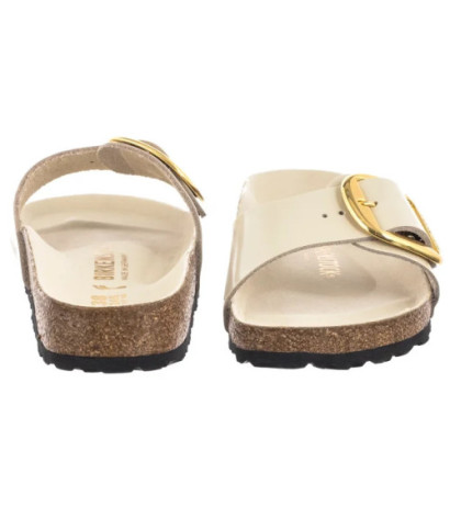 Birkenstock Madrid Big Buckle High-Shine Ecru 1025298 (BK238-g) Women's Shoes/Flip Flops