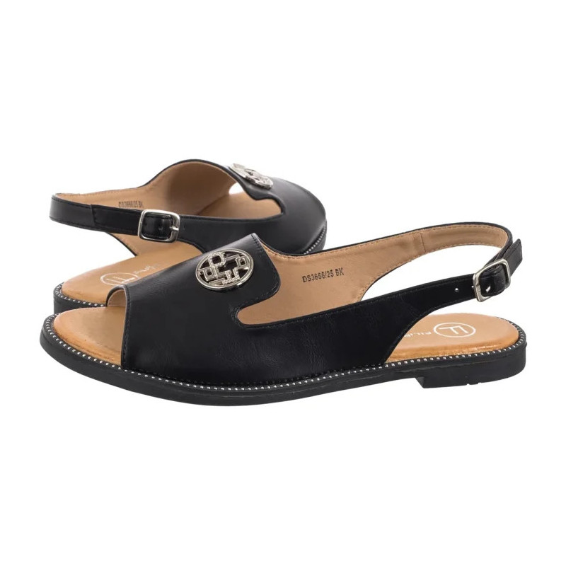 Filippo Czarne DS3666/25 BK (FO48-b) sandals