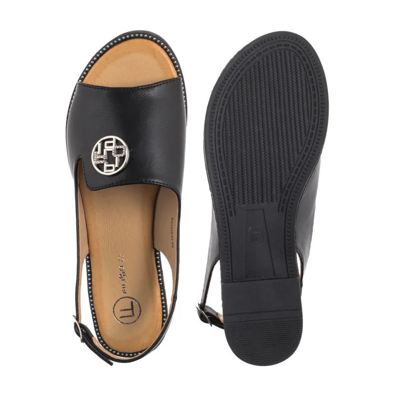Filippo Czarne DS3666/25 BK (FO48-b) sandals