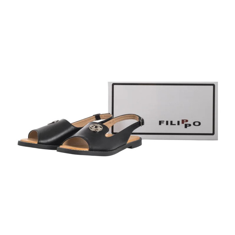 Filippo Czarne DS3666/25 BK (FO48-b) sandals