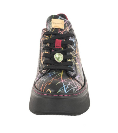 Maciejka Czarne z wzorem 06191-39/00-8 (MA1131-a) shoes