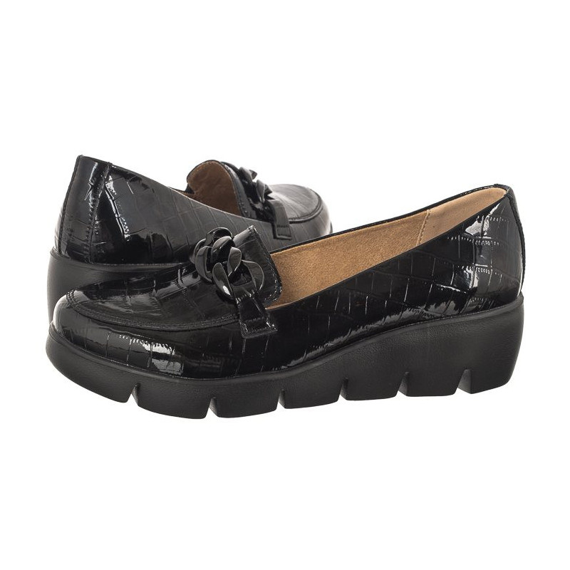 Filippo Czarne Lakierowane DP4128/23 BK (FO52-a) shoes