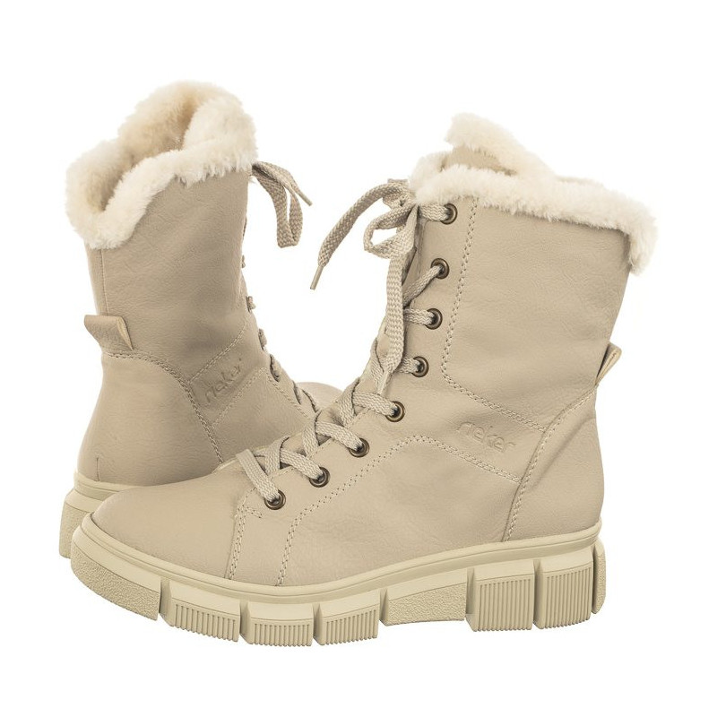 Rieker Beżowe X3402-60 Beige (RI143-a) shoes