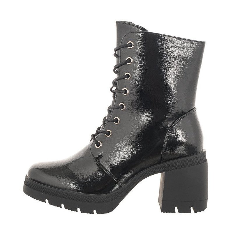 Sergio Leone Czarne Lakierowane BT 208 (SL497-a) shoes