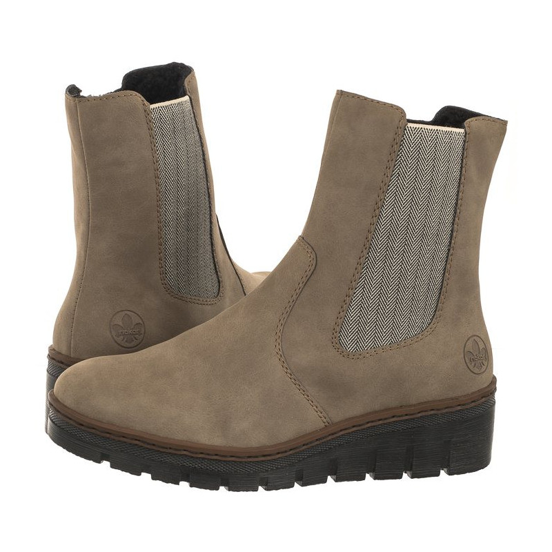 Rieker Beżowe X9180-64 Beige (RI144-a) Boots