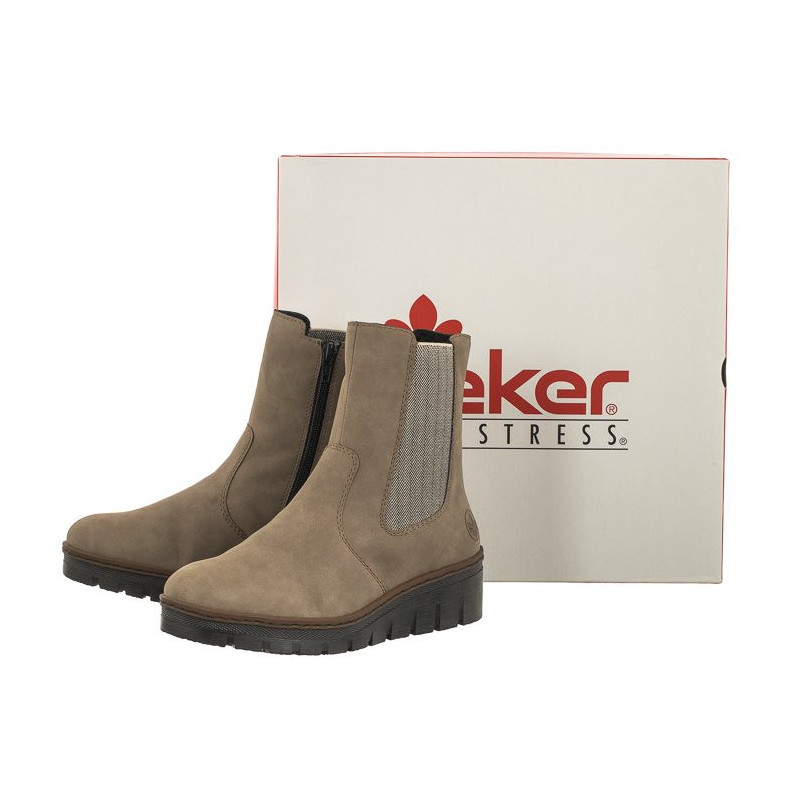 Rieker Beżowe X9180-64 Beige (RI144-a) Boots