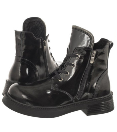 Venezia Czarne Lakierowane 0032322 43 Black (VE740-a) shoes