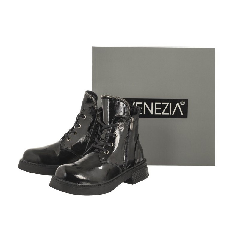 Venezia Czarne Lakierowane 0032322 43 Black (VE740-a) shoes