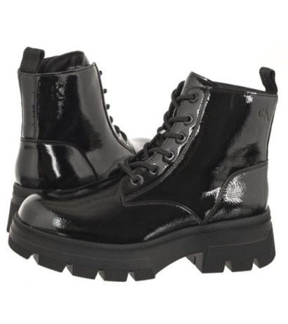 Calvin Klein Chunky Combat Laceup Boot Wn Triple Black YW0YW01265 0GT (CK397-a) shoes