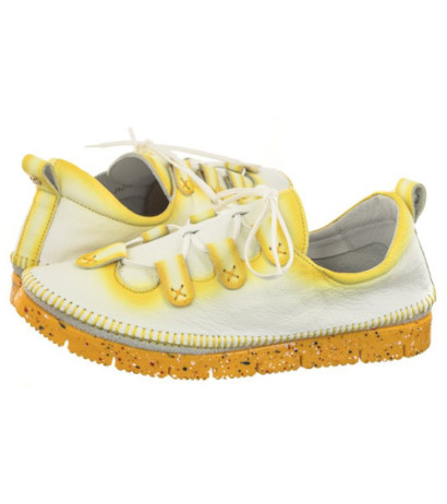 Maciejka Biały+Żółty 06385-07/00-1 (MA1160-b) shoes
