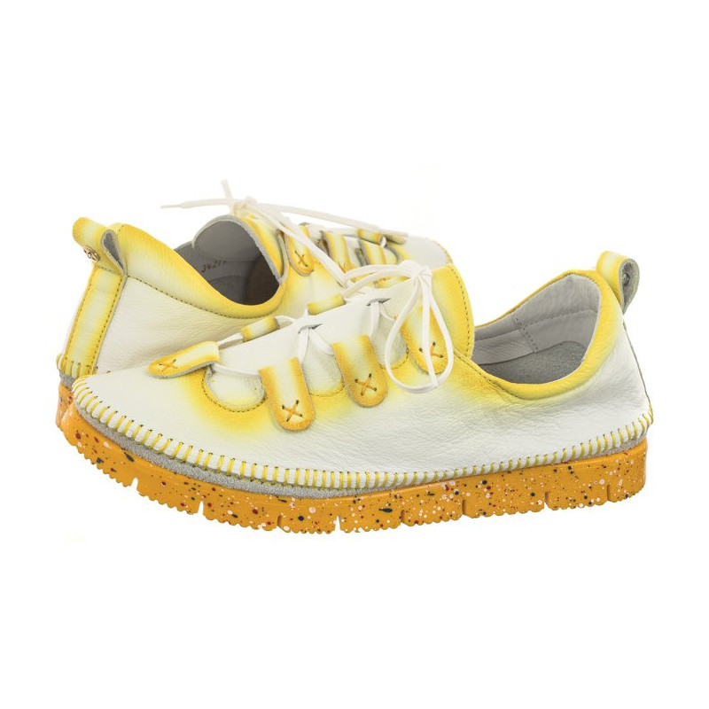 Maciejka Biały+Żółty 06385-07/00-1 (MA1160-b) shoes