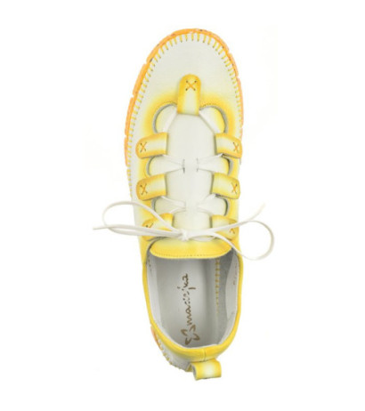 Maciejka Biały+Żółty 06385-07/00-1 (MA1160-b) shoes