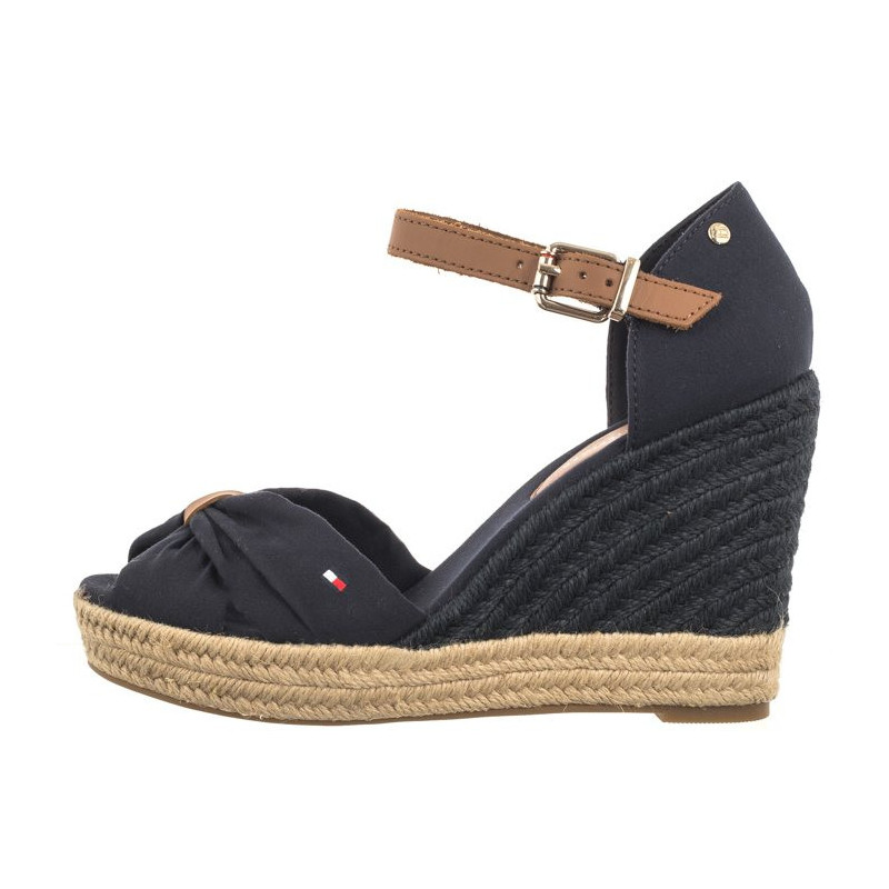 Tommy Hilfiger Basic Open Toe High Wedge Space Blue FW0FW04784 DW6 (TH1013-b) shoes