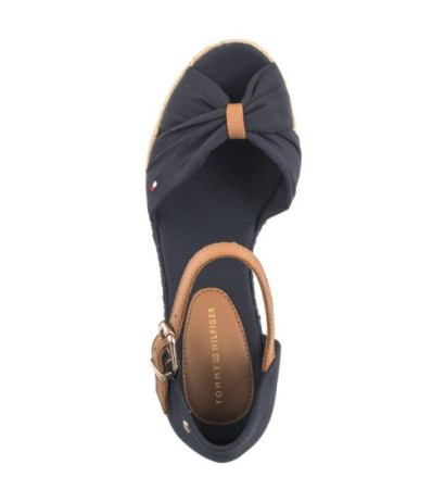 Tommy Hilfiger Basic Open Toe High Wedge Space Blue FW0FW04784 DW6 (TH1013-b) shoes