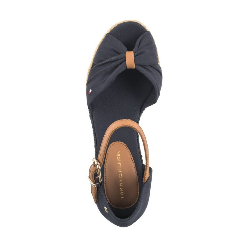 Tommy Hilfiger Basic Open Toe High Wedge Space Blue FW0FW04784 DW6 (TH1013-b) shoes
