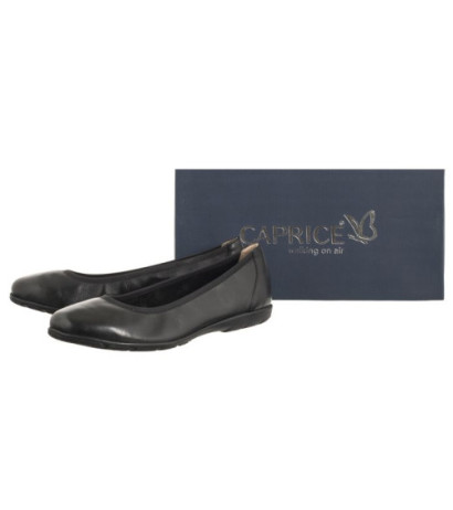 Caprice Czarne 9-22150-42 022 Black Nappa (CP398-a) ballerinas