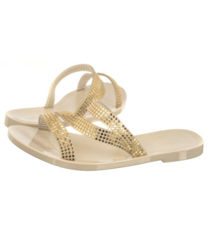 Melissa Siena Slide AD 33989/AS885 Beige/Gold (ML290-a) Women's Shoes/Flip Flops
