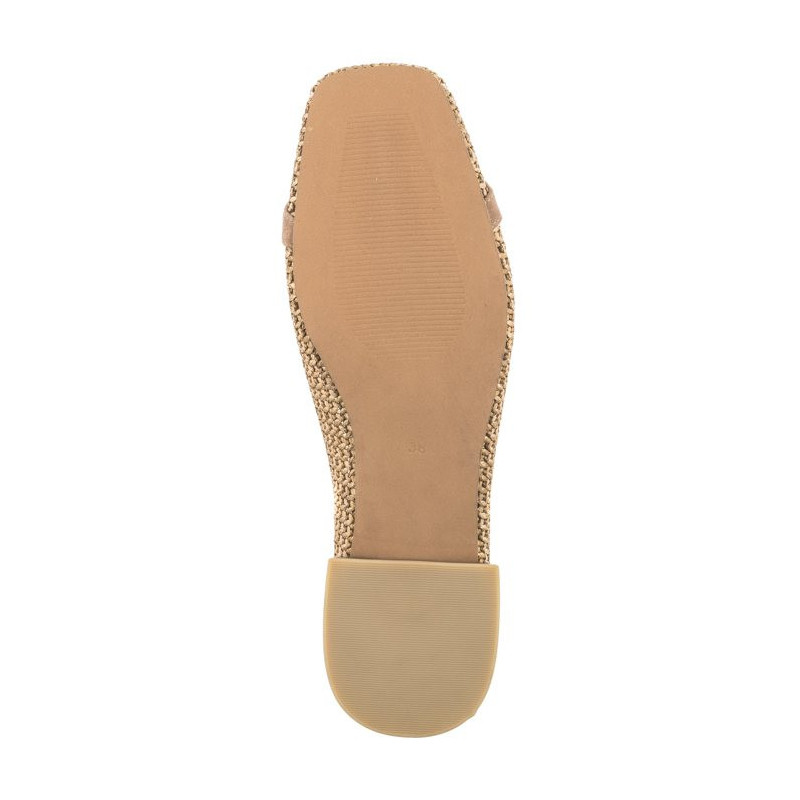 Caprice Beżowe 9-22503-42 311 Bark Comb (CP396-b) ballerinas
