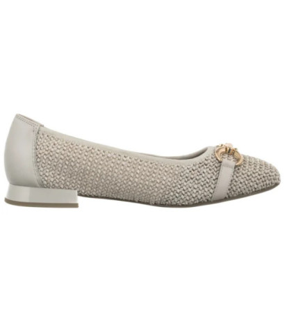 Caprice Beżowe 9-22503-42 199 Offwhite Comb (CP396-c) ballerinas