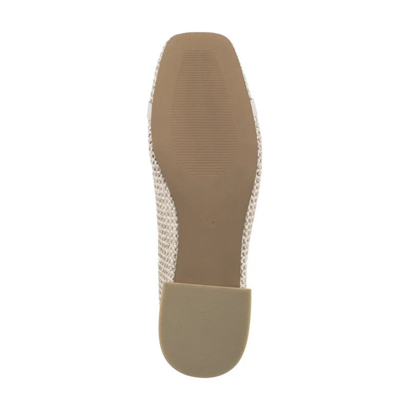 Caprice Beżowe 9-22503-42 199 Offwhite Comb (CP396-c) ballerinas