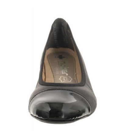 Rieker Czarne 51998-00 Black (RI153-a) ballerinas