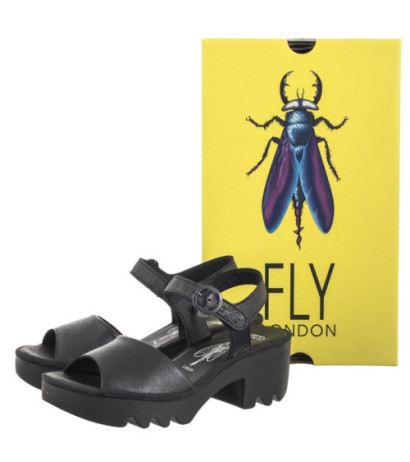 FLY London Tull Mousse Black/Black P501503000 (FL403-a) shoes