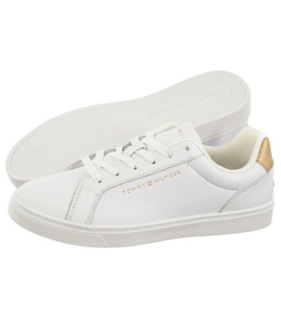 Tommy Hilfiger Essential Cupsole Sneaker White/Gold FW0FW07908 0K6 (TH1056-a) sports Shoes