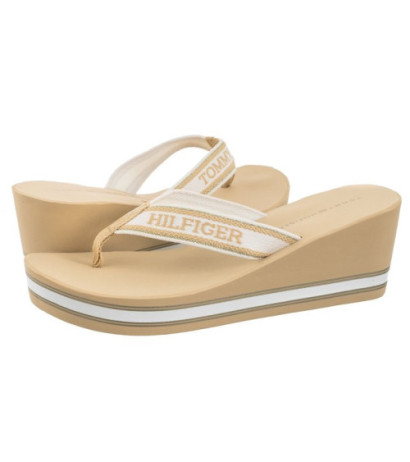 Tommy Hilfiger Hilfiger Wedge Beach Sandal Hervest Wheat FW0FW07903 ACR (TH1059-b) shoes