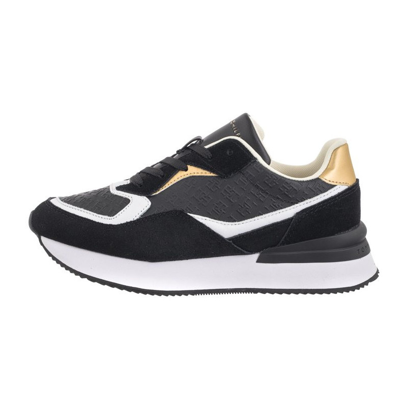 Tommy Hilfiger Lux Monogram Runner Black FW0FW07816 BDS (TH1062-a) shoes
