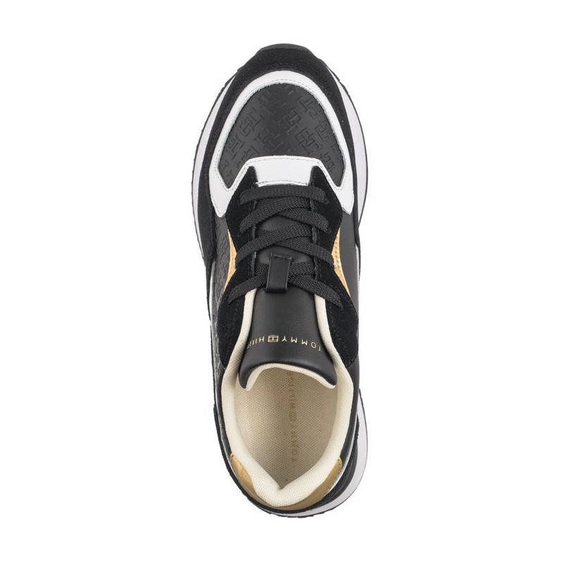 Tommy Hilfiger Lux Monogram Runner Black FW0FW07816 BDS (TH1062-a) shoes