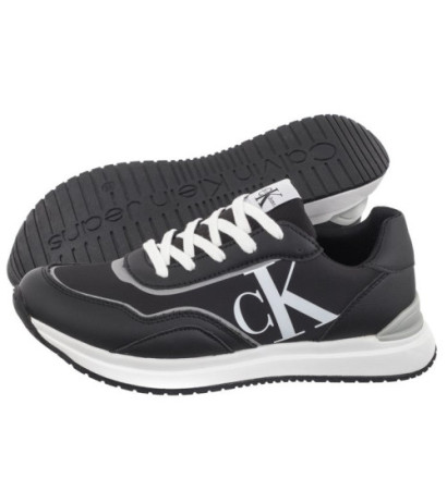 Calvin Klein Low Cut Lace-Up Sneaker V3X9-80892-1695 999 Black (CK491-a) sports Shoes