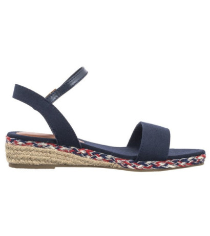 Tommy Hilfiger Rope Wedge Sandal T3A7-33283-1703 800 Blue (TH1077-a) shoes