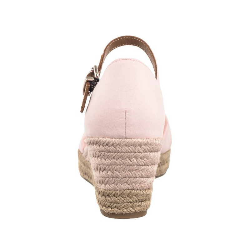 Tommy Hilfiger Basic Open Toe Mid Wedge Whimsy Pink FW0FW04785 TJQ (TH1078-b) shoes