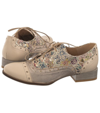 Maciejka Beżowe+Złote 06408-04/00-5 (MA1181-a) shoes