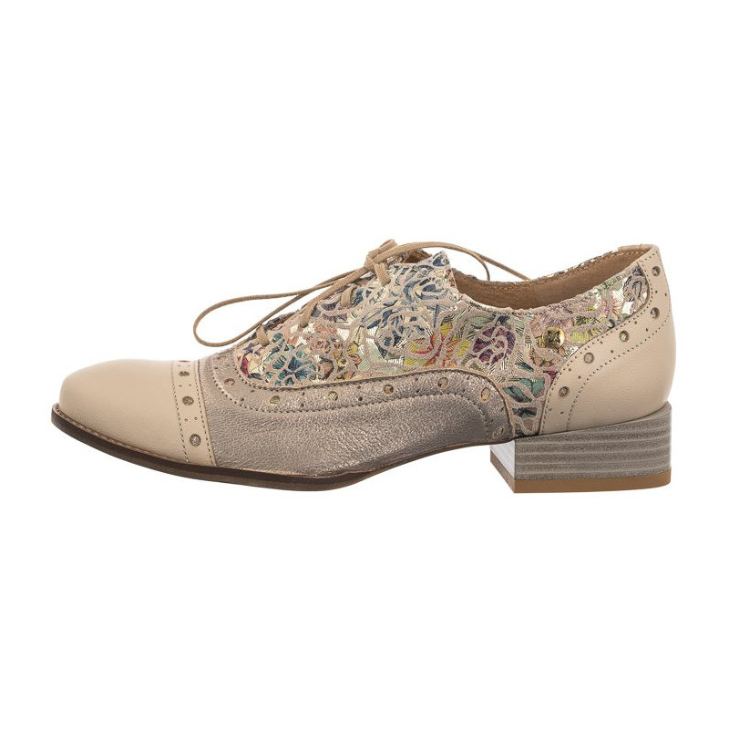 Maciejka Beżowe+Złote 06408-04/00-5 (MA1181-a) shoes