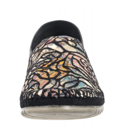 Maciejka Czarne/Kwiaty 1930B-01/00-0 (MA1175-b) ballerinas