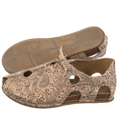 Maciejka Beżowe/Złote 06431-02/00-6 (MA1178-c) shoes