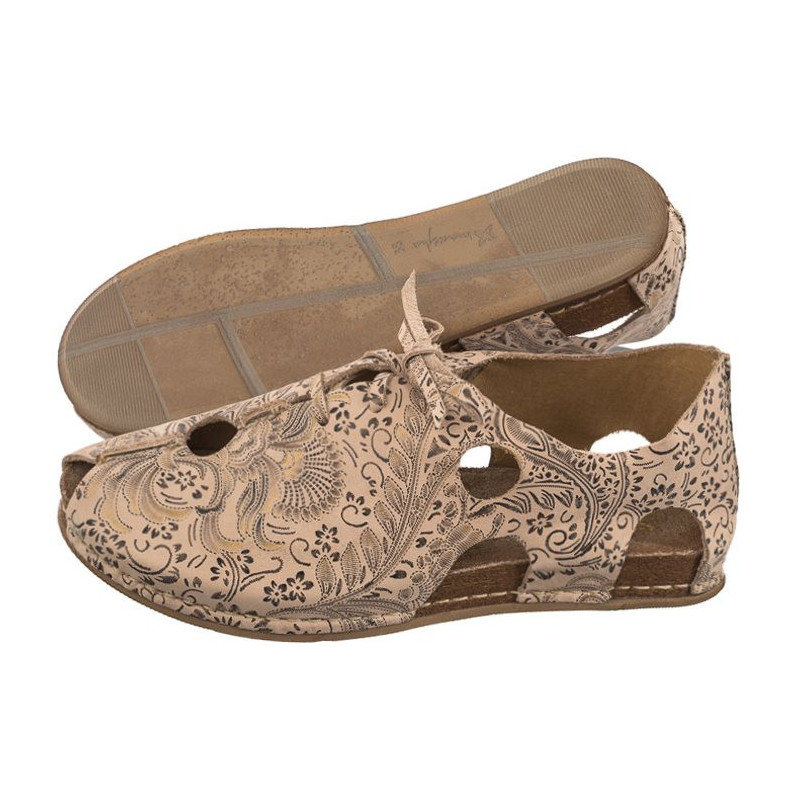 Maciejka Beżowe/Złote 06431-02/00-6 (MA1178-c) shoes