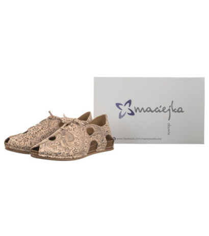 Maciejka Beżowe/Złote 06431-02/00-6 (MA1178-c) shoes