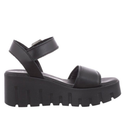 Tamaris Czarne 1-28712-42 003 Black Leather (TM481-a) shoes