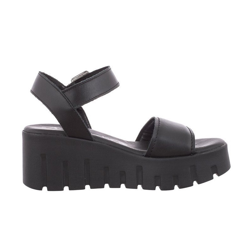 Tamaris Czarne 1-28712-42 003 Black Leather (TM481-a) shoes